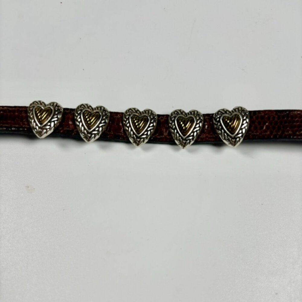 Leather Heart Bracelet